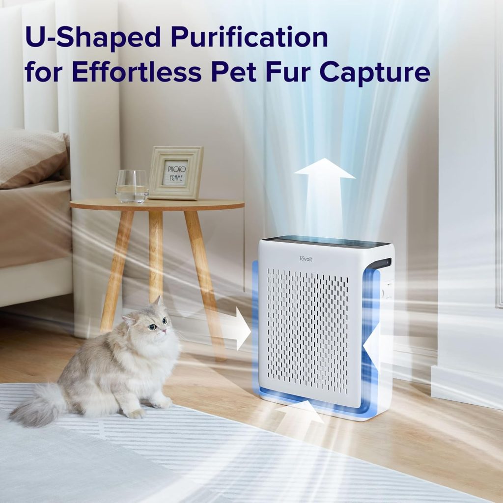 U-shaped purification for effortless pet fur capture