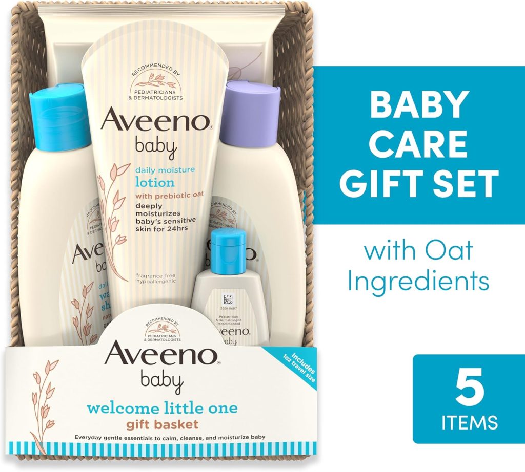 Aveeno Baby Welcome Little One Gift Basket Review: Baby Skincare